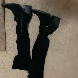 Over the knee Buckled Boots